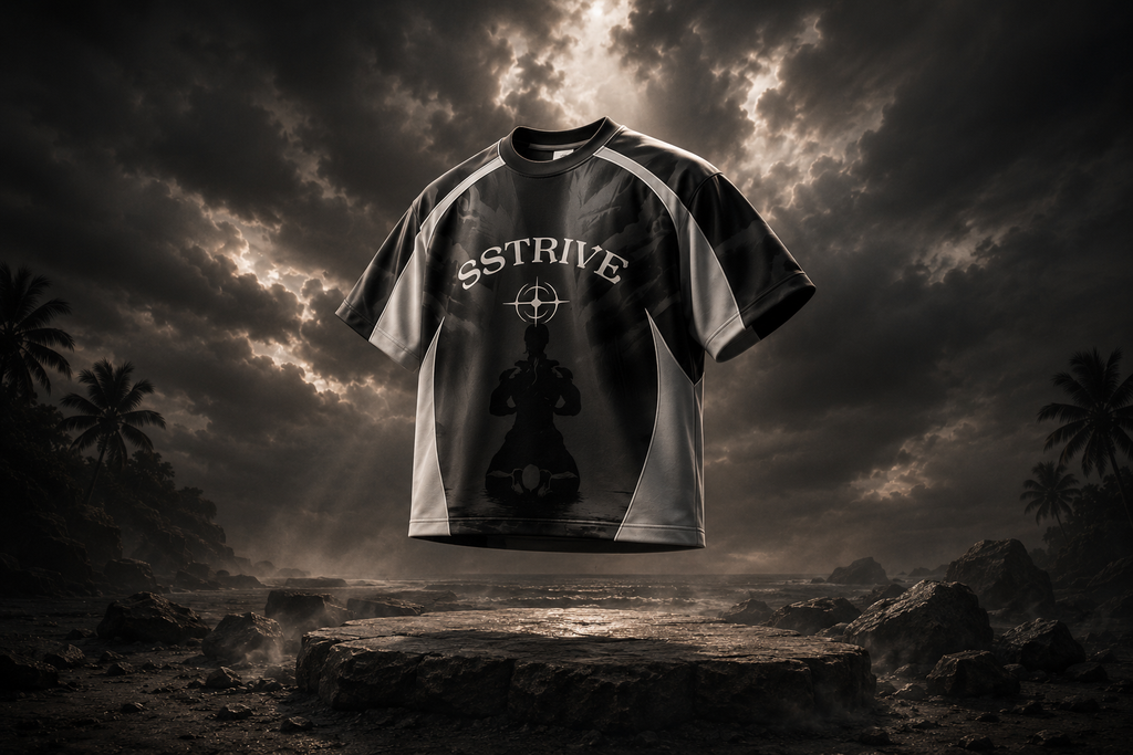 SSTRIVE “Fearless” Faith Jersey – Black/Grey Edition