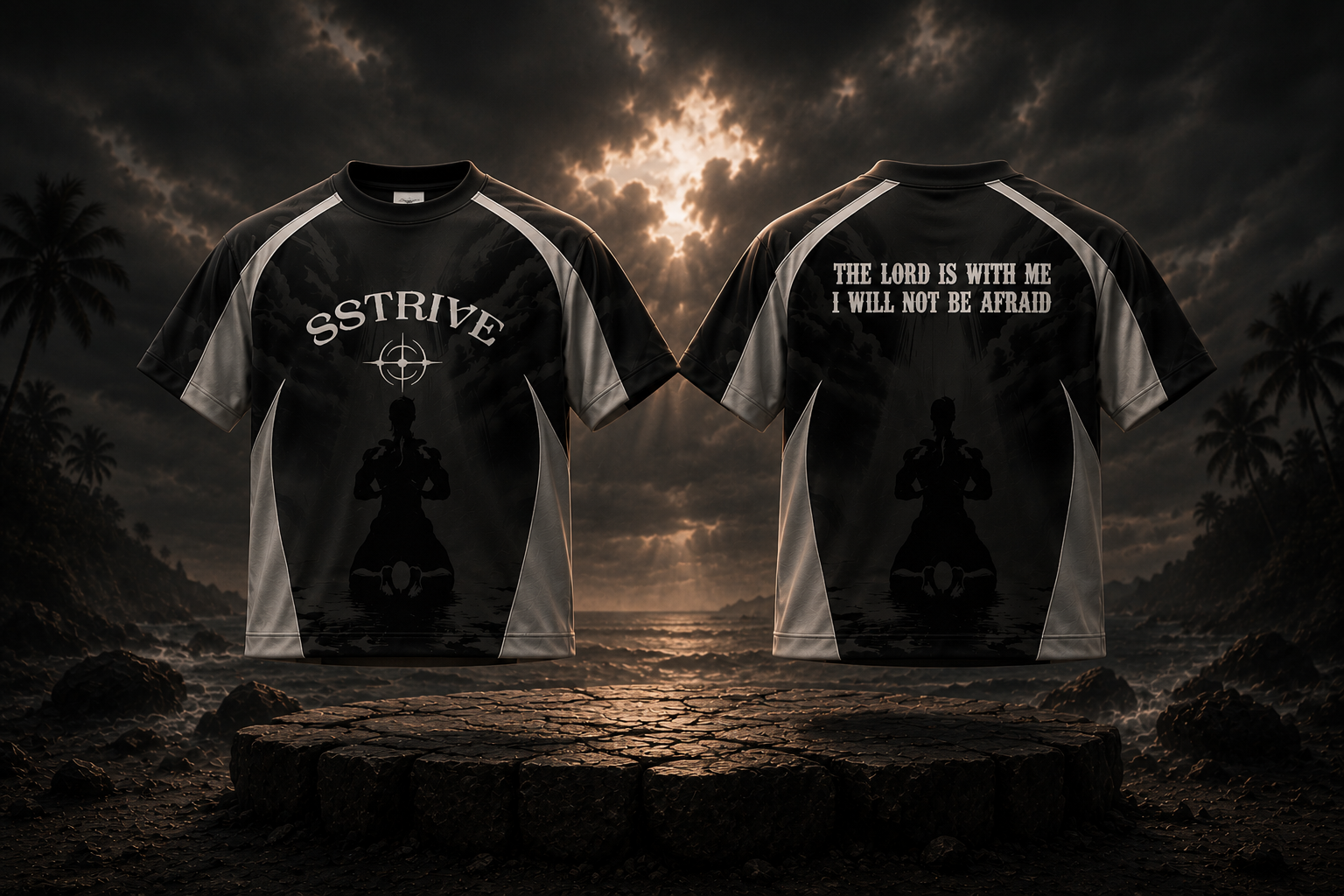 SSTRIVE “Fearless” Faith Jersey – Black/Grey Edition